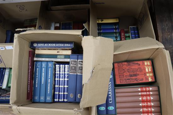 A collection of Folio Society volumes (over 110) and other books